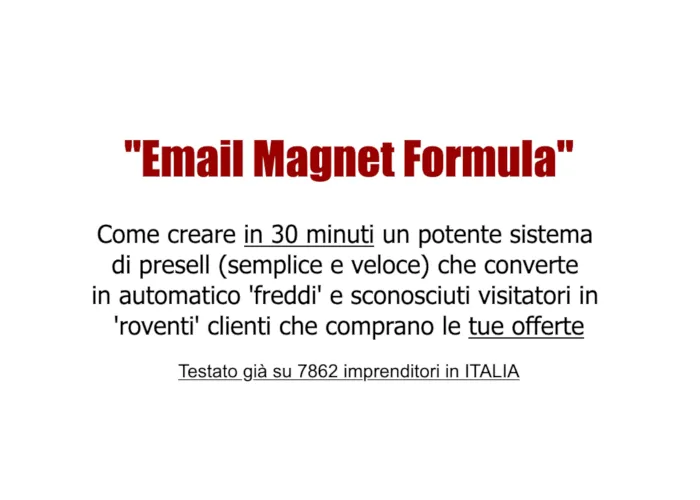 Download Email Magnet Formula di Valerio Conti