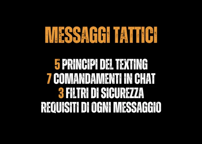 Download Messaggi Tattici + Bonus di Metodo Bad Boy
