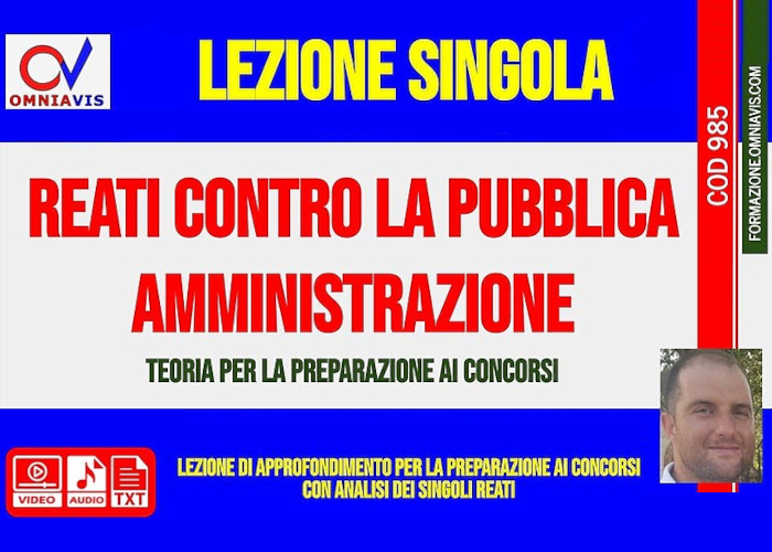 Download Reati contro la Pubblica Amministrazione (Cod985) di Omniavis