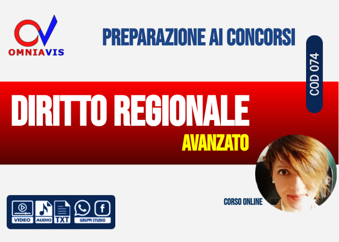 Download Diritto Regionale: Corso Avanzato (Cod074) di Omniavis