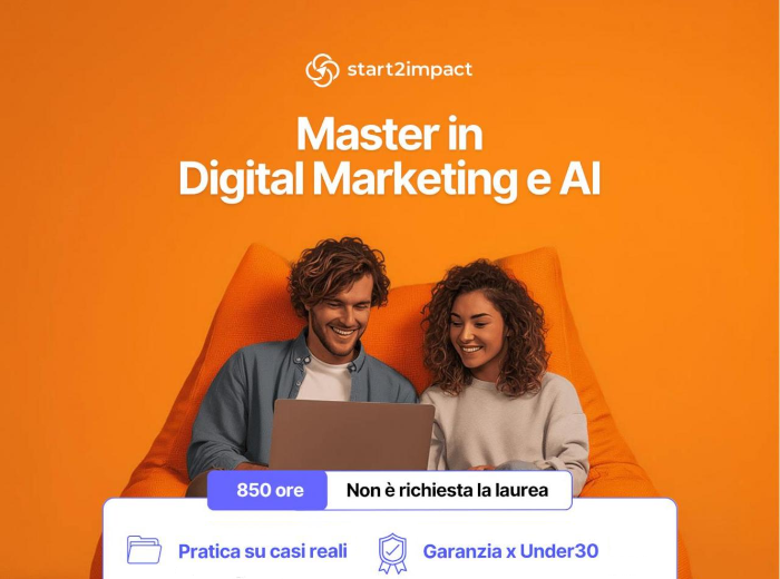 Download Master in Digital Marketing e AI di start2impact
